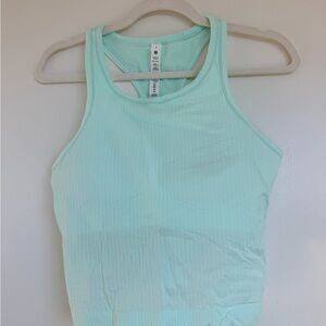 Lululemon Athletica ebb to street crop Top
